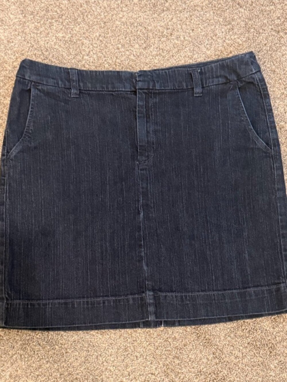 women’s dark wash denim skirt - 38” Waist - Picture 1 of 2